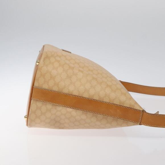 CELINE Macadam Canvas Shoulder Bag Pvc Leather Beige Gold - Picture 4 of 13